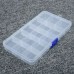 XenyieLone Grid Plastic Organizer Box with Adjustable Dividers, Multi-Compartment Storage Case for Crafts, Tools, and Office Supplies