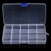 XenyieLone Grid Plastic Organizer Box with Adjustable Dividers, Multi-Compartment Storage Case for Crafts, Tools, and Office Supplies