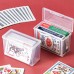 XenyieLone Transparent Plastic Box for Playing Cards, Durable and Compact Storage Case with Snap Closure for Easy Organization